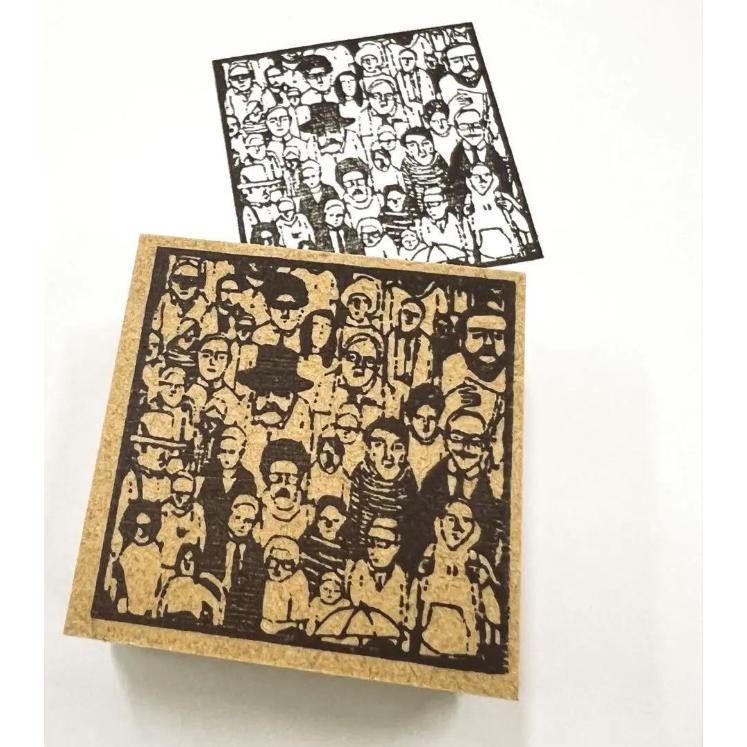 シュールで笑える！人だらけのごほうびスタンプがはんこ好きに話題