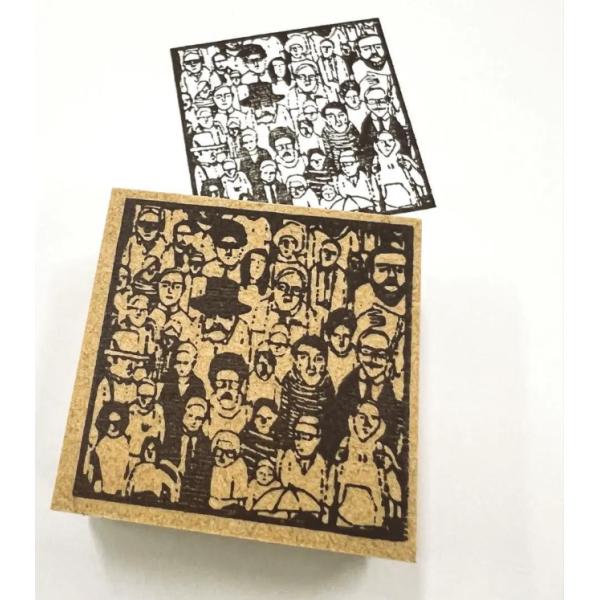 シュールで笑える！人だらけのごほうびスタンプがはんこ好きに話題