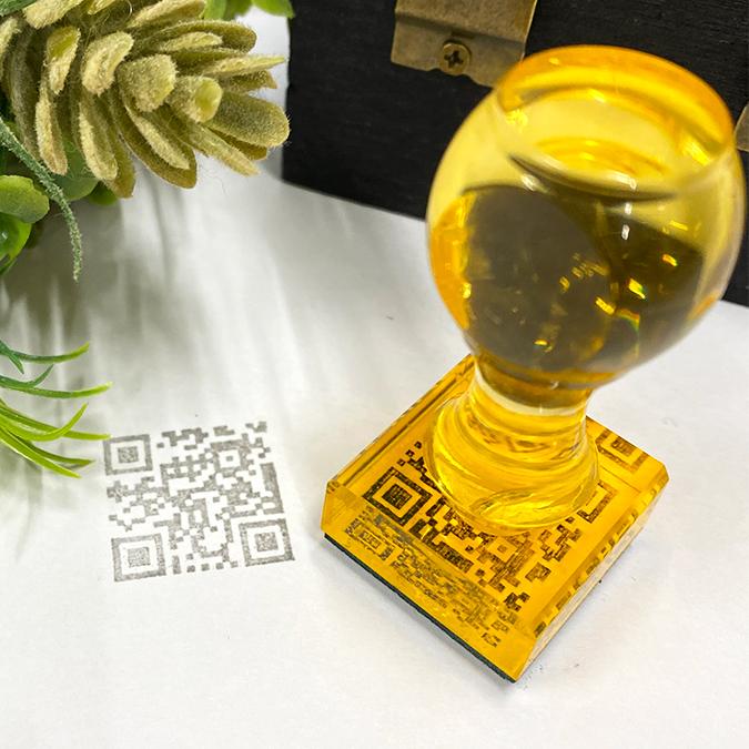 QRコードはんこで集客力UP！名刺・チラシに捺すだけで便利