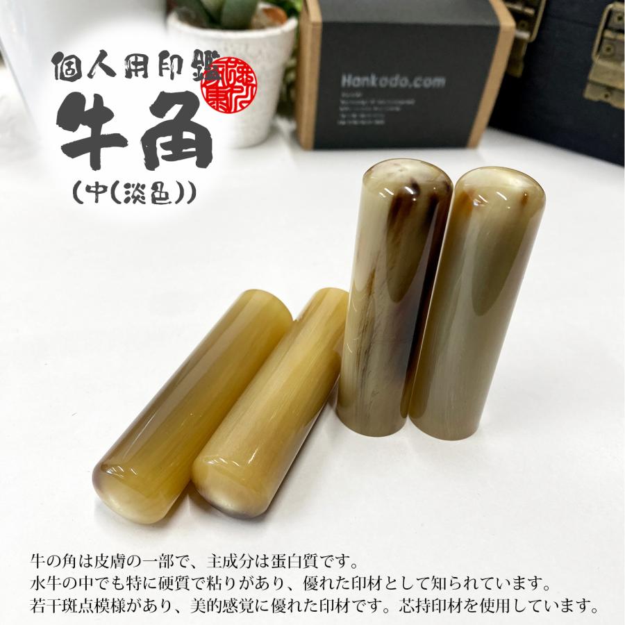 牛角(淡色)の実印で信頼感アップ！はんこ堂の本格印鑑を徹底紹介
