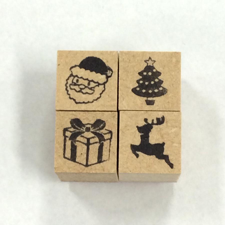 クリスマスはんこで可愛くラッピング！ころころスタンプセット4個880円