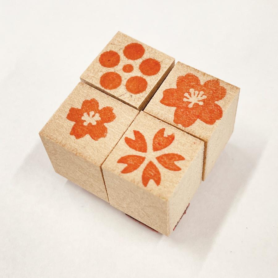 桜モチーフのかわいいはんこ！ころころスタンプ「さくらさく」入学・卒業のお祝いに