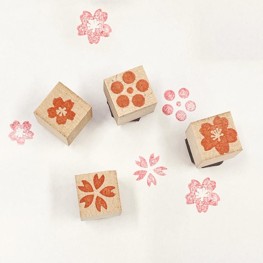 桜モチーフのかわいいはんこ!ころころスタンプ「さくらさく」入学・卒業のお祝いに